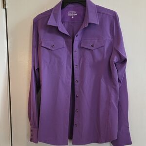 Purple Button-Up Shirt by Roebuck & Co.